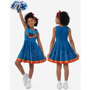 Space Jam Kids Girls Tune Squad Halloween Costume Cheerleader Dress Size M (7-8)